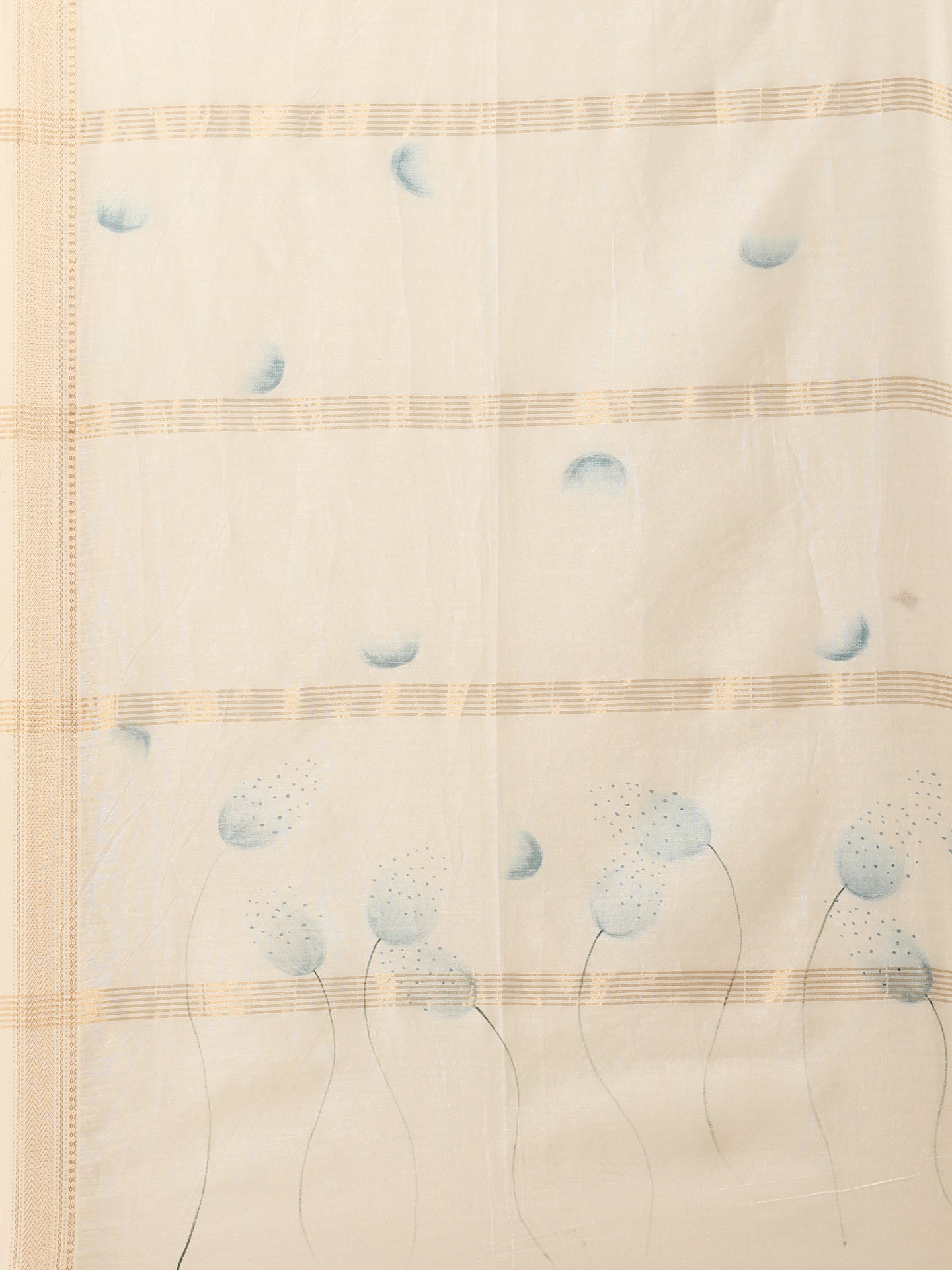 Hand Painted Maheshwari Saree