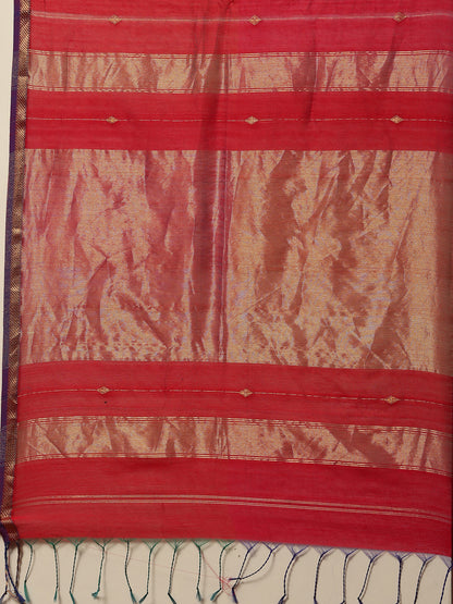 Maheshwari Saree with golden zari border