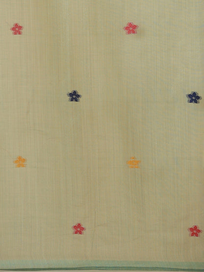 Sage Green Muga Silk Saree