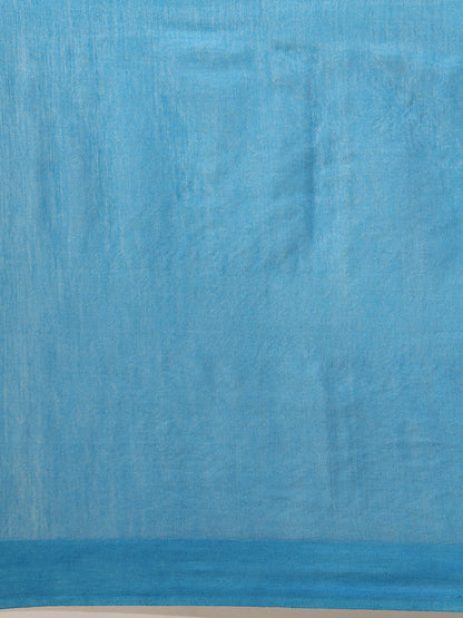 Blue Muga Cotton Saree