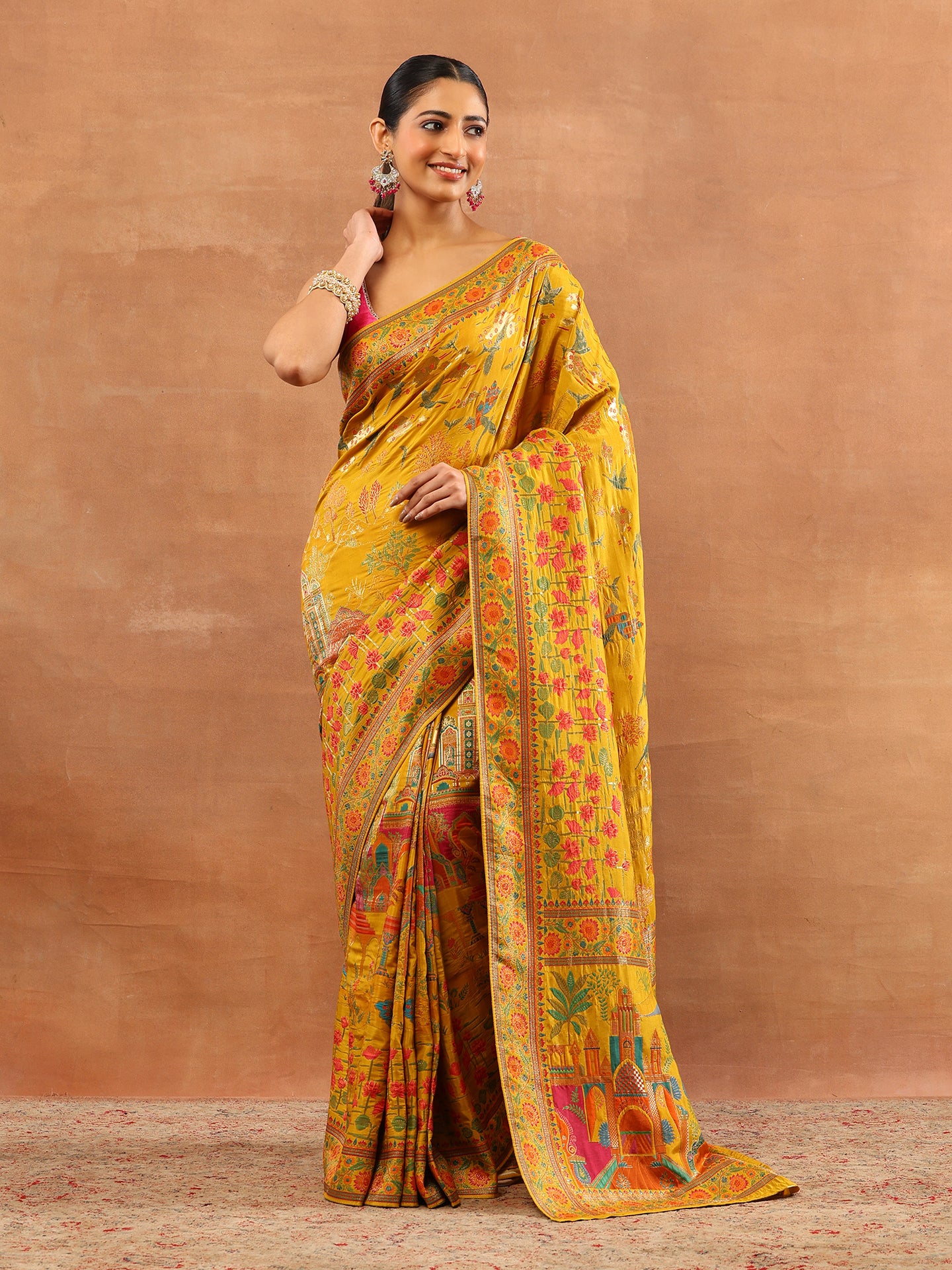 Meenakari Saree