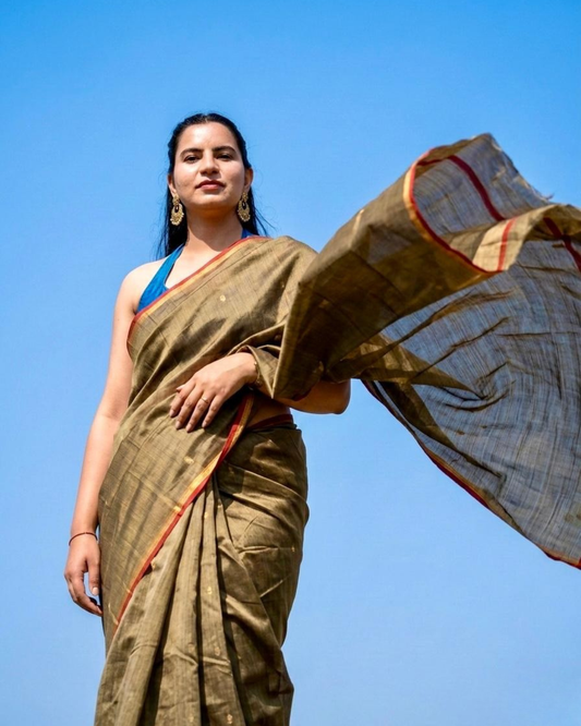 Cotton Chanderi Saree