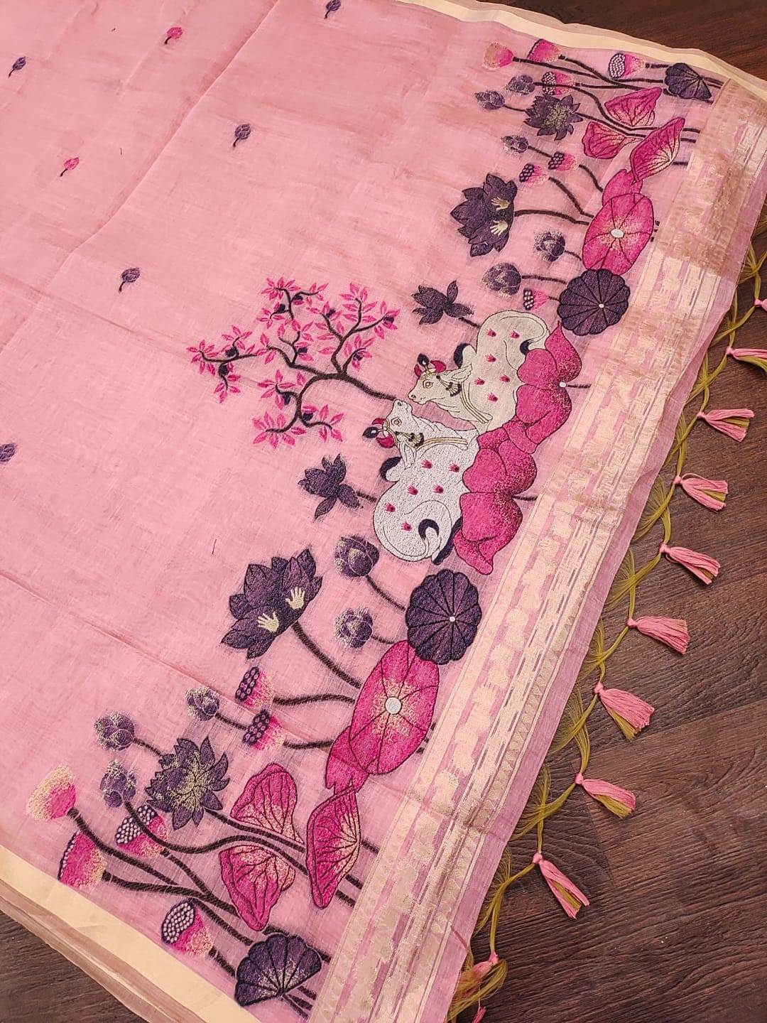 Muga Cotton Saree