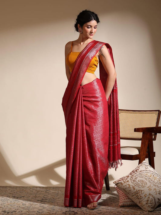 Phalechar silk with water zari