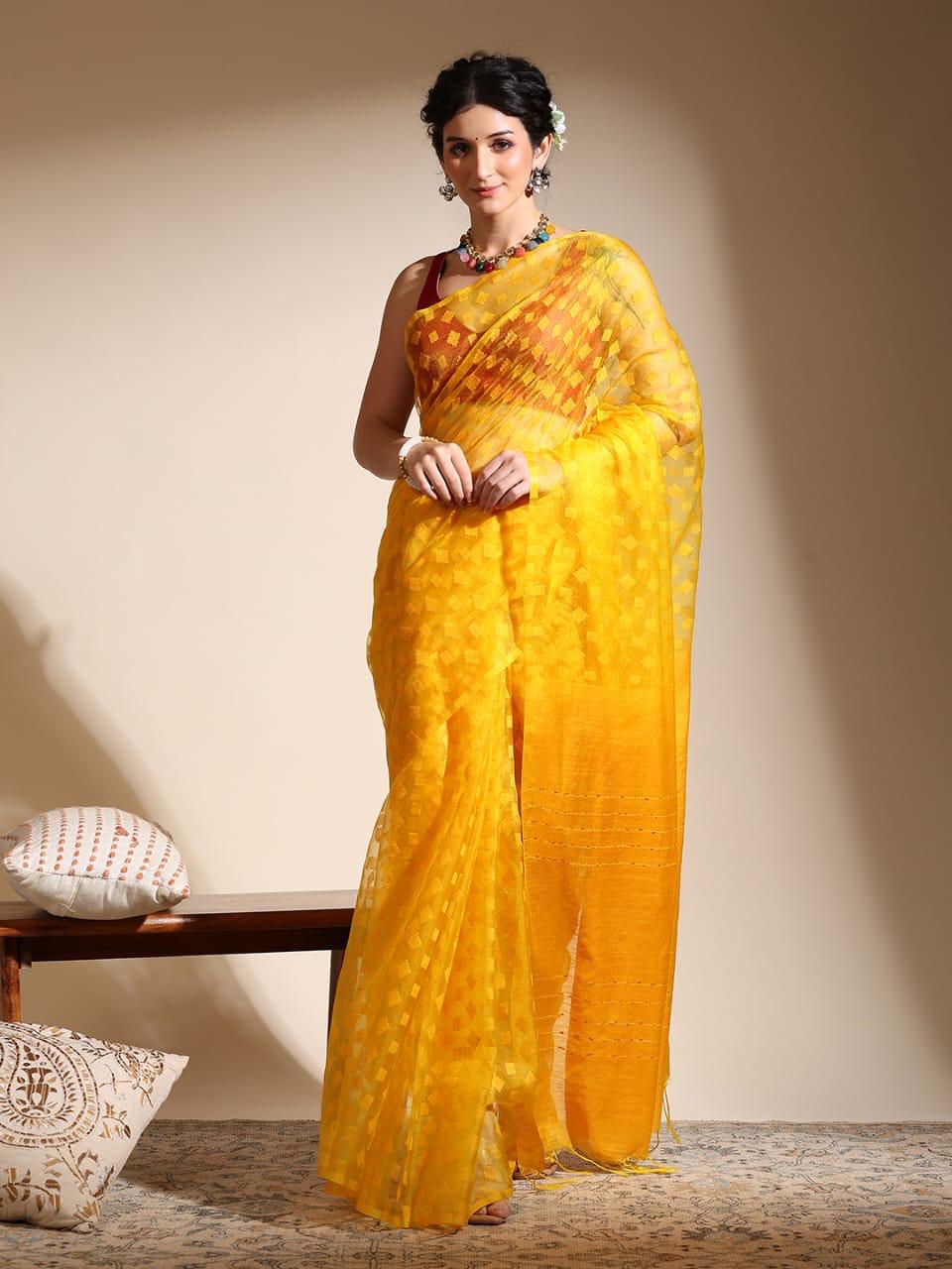 Organza silk saree