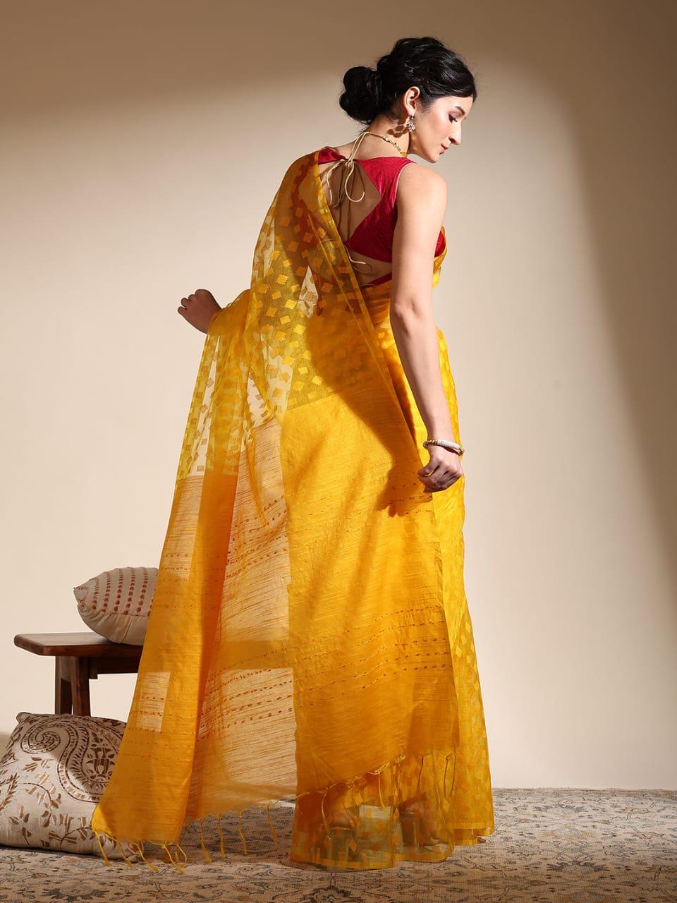 Organza silk saree
