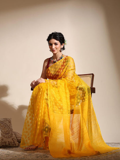 Organza silk saree