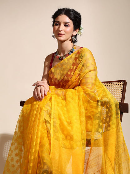 Organza silk saree