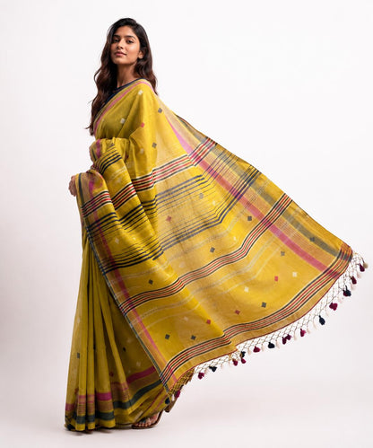 Cotton Saree with Bhujodi work